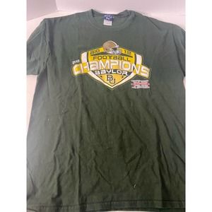 BAYLOR UNIVERSITY 2013 Big 12 Champions T-shirt Adult L Green